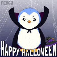 Trick Or Treat Halloween GIF by Pudgy Penguins
