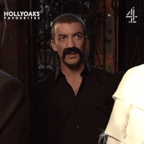 Sad Moustache GIF by Hollyoaks