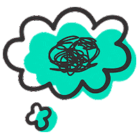 Confused Mental Health Sticker by TheSkillsNetwork