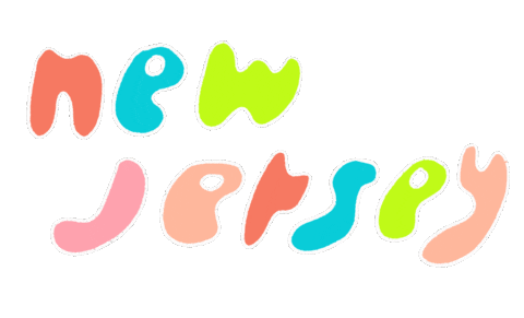 New Jersey Sticker by Lindsay Arakawa