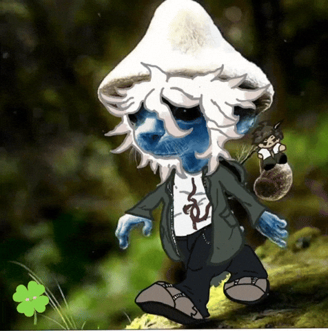 Nagito Smurf Blue Cat GIF