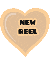 Heart Reel Sticker by whooobar