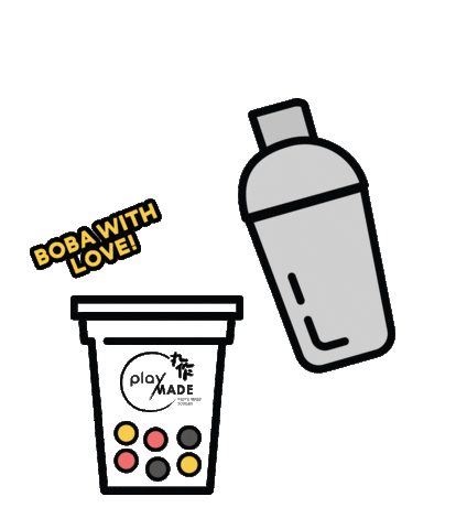 playmadeonezo boba bubbletea milktea playmade Sticker