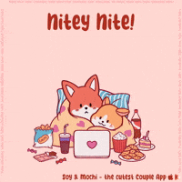 Snuggle Up Sweet Dreams GIF by SoyandMochi