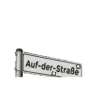 Straßenschild Sticker by Max Vol