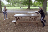 Run Up Fighting GIF