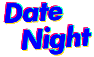 date night cinema Sticker