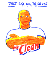 Mr Clean Mascot Sticker by marina noseque