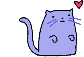 Cat Love Sticker by javadoodles