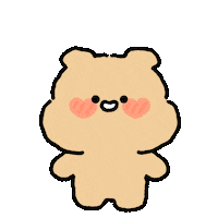 jjiinging 커플 뽀송 뽀토 뽀송토끼 Sticker