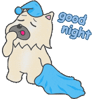 Tired Good Night Sticker by AridenaOSD