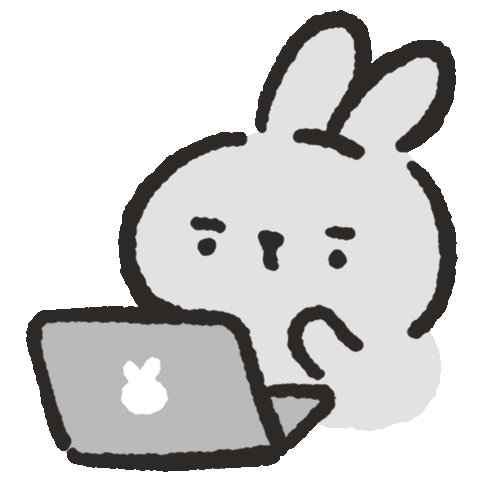 Work Rabbit Sticker