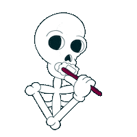 Cartoon Brushing Sticker by chrixmorix