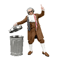 Trash Throw Away Sticker