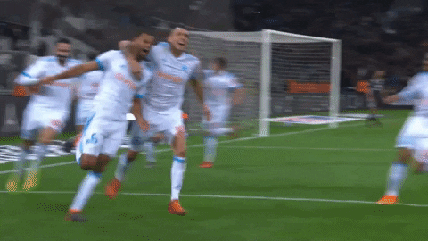 celebration goal GIF by Olympique de Marseille