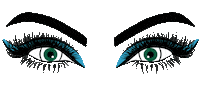 eyes blink Sticker by Unique Vintage