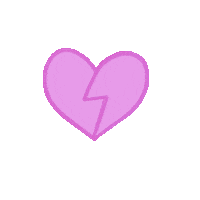 Broken Heart Love Sticker