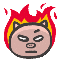 Angry On Fire Sticker