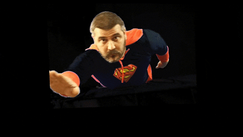 festiamoshop giphyupload superhero superman super hero GIF