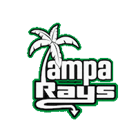 TheStingrayAllstarsTampa wave splash paradise pineapple Sticker