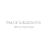 Peace And Blessings Sticker by KING YAHWEH GLOBAL