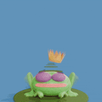 Jumping Frog Prince GIF by mattbag3d