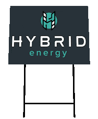 HybridEnergy energy sign hybrid solar panel Sticker