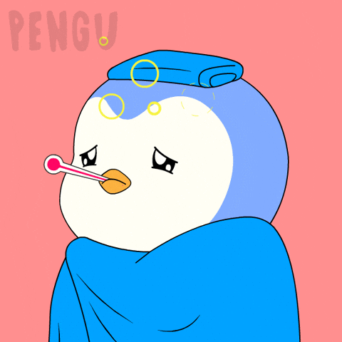 Sick Get Well Soon GIF by Pudgy Penguins