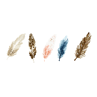 Boho Feather Sticker