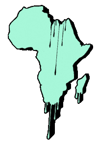 Africa Afro Sticker by Vunzige Deuntjes