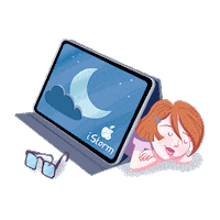 Sleepy Girl Sticker by iStorm