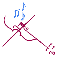 Violin Instrument Sticker by Ticket Gretchen