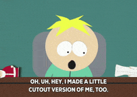 happy butters stotch GIF by South Park 