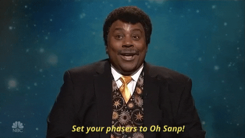 kenan thompson set your phasers to oh snap GIF by Saturday Night Live