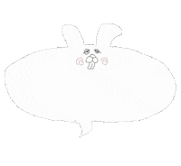 nemuroom rabbit here tap click Sticker