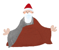 Santa Sticker by Apartmentary