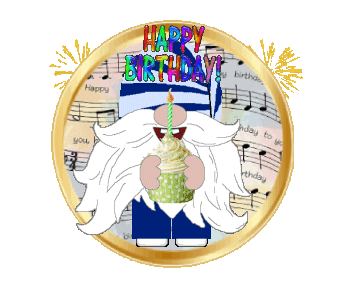 Happy Birthday Gnome Sticker