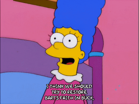 happy marge simpson GIF