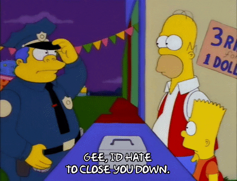 Season 9 Chief Wiggums GIF by The Simpsons