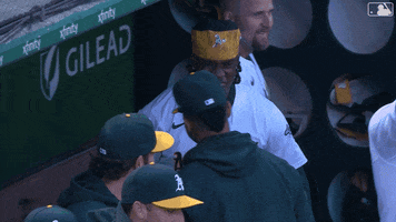 Happy Home Run GIF by Oakland Athletics