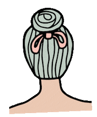 beauty hair Sticker by Julie Ann Art