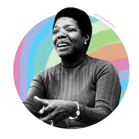 maya angelou entrepreneur Sticker by Marie Forleo