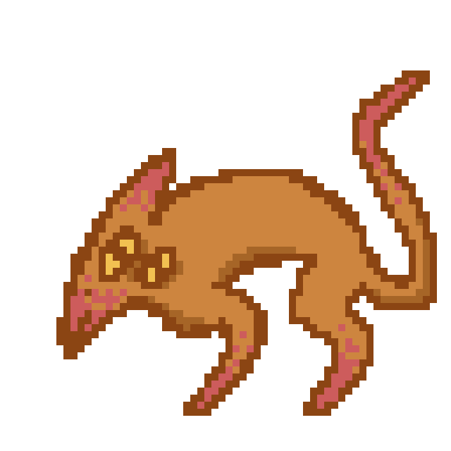 corvinanim cat dog pixelart angry Sticker