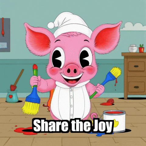 Wisdom Share The Joy GIF by The Pigasso