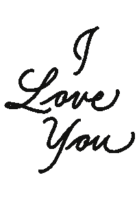 I Love You Sticker by pensandnibs