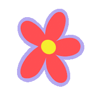 lolmel flowers lol mel lolmel rainbow flowers Sticker