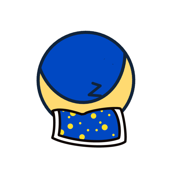 Sleepy Sticker by MICA Graphic Design Motion