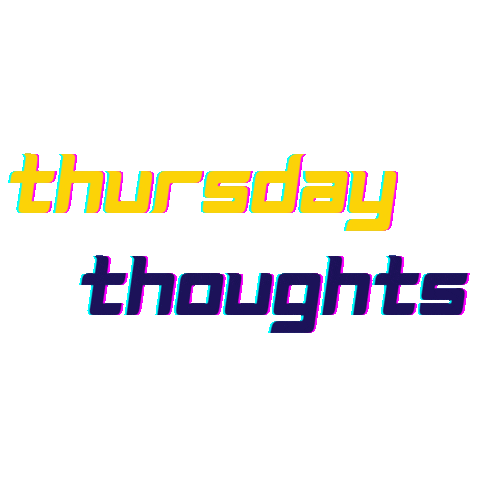 Thursday Thoughts Sticker by Digital Pratik