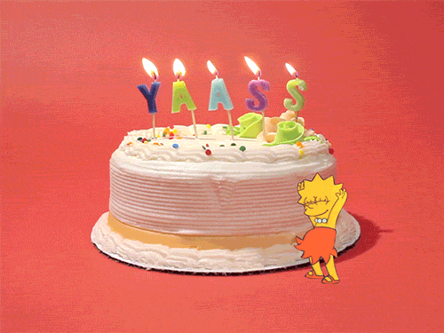 Happy Birthday Cake GIF by Birthday Bot