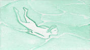 Animation Swimming GIF by Leah Dubuc